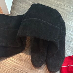 Black Suede Madewell Boots
